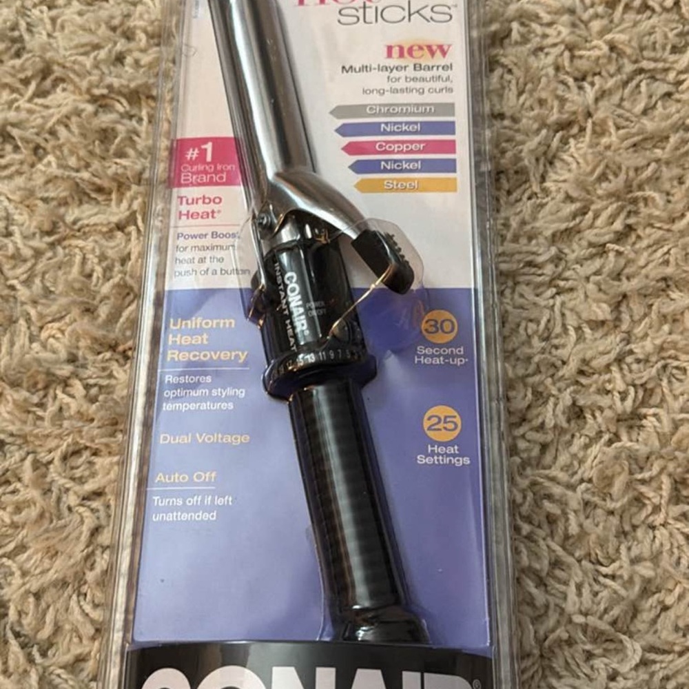 Black Curling Iron - Professional Barrel Styling